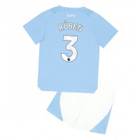 Maglie da calcio Manchester City Ruben Dias #3 Prima Maglia Bambino 2023-24 Manica Corta (+ Pantaloni corti)